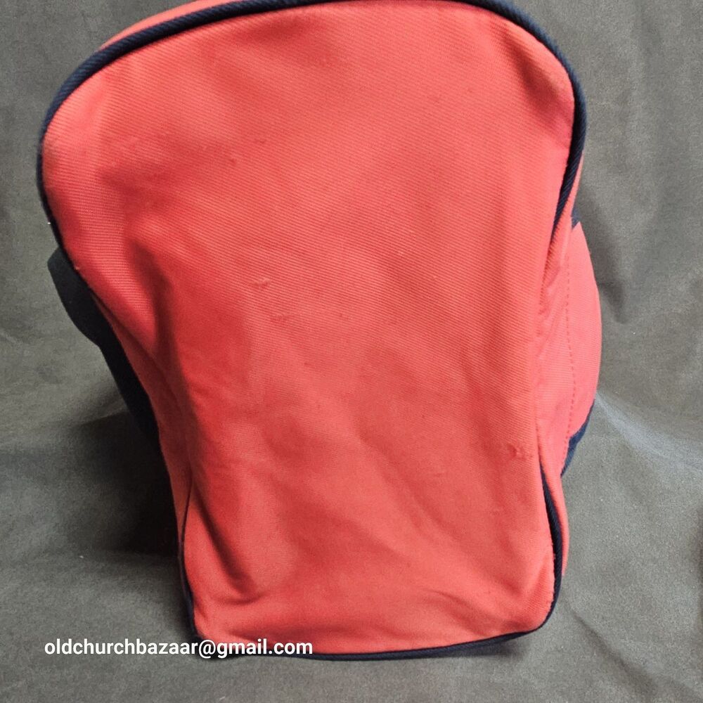 Navy Blue & Red NIKE Swooh Mesh Bag, Beach, Gym, Tote, Carry-On - Picture 6 of 11